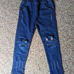 Girl's Cat Jeans